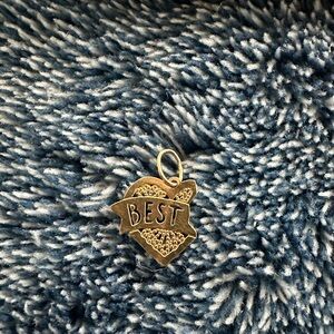 Gold Best Friend half charm vintage